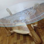 Փայտե սեղան,120x 80x45 (Ամիրյան Սևակ, ղեկ.՝ Միրզոյան Ա.)