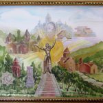 «Եկեղեցին հայկական ծննդավայրն է հոգվույս», 95x120, բատիկա (Սաֆարյան Հասմիկ, ղեկ.՝ Պողոսյան Ռ.)
