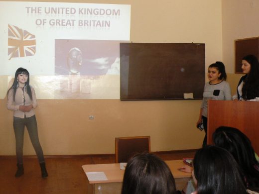 «ԱԼԳ» մասնագիտության 2-րդ կուրսի ուսանողները ներկայացրին  «Լոնդոնի տեսարժան վայրերը» թեմայով զեկուցումներ