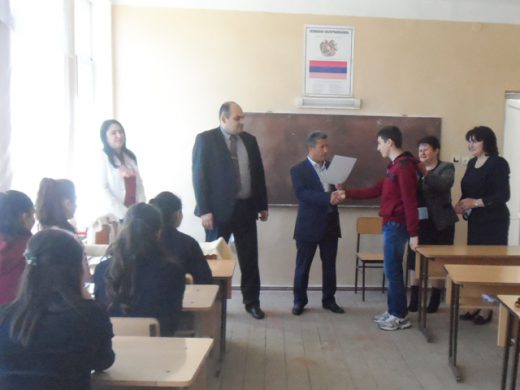 2017թ. դպրոցական օլիմպիադայի հաղթողները պարգևատրվեցին