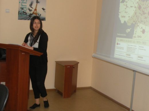 Մասնաճյուղում կայացավ անգլերեն լեզվով միջոցառում՝ նվիրված  Հայոց ցեղասպանության 102-րդ տարելիցին