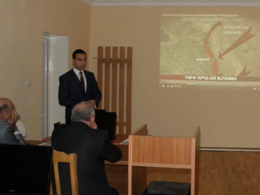 Կայացավ «Ապրիլյան մարտական գործողություններ. զինվորից մինչև հրամանատար» թեմայով բաց դաս 