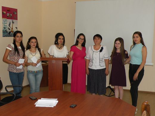 Կրթաթոշակներ տրվեցին «Ֆրանսերեն լեզու և գրականություն»  մասնագիտության ուսանողներին