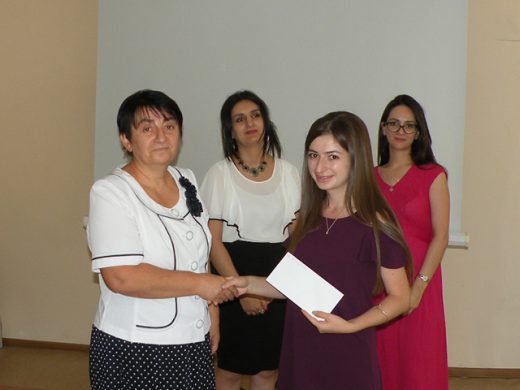 Կրթաթոշակներ տրվեցին «Ֆրանսերեն լեզու և գրականություն»  մասնագիտության ուսանողներին