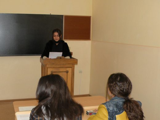 Բաց դաս «ԱԼԳ» մասնագիտության առաջին կուրսում